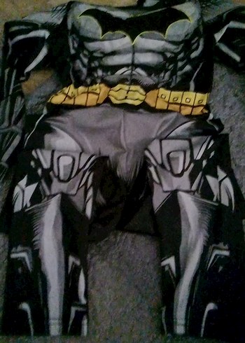 Koyu Gri Desenli Çocuk  Kostümü - Görsel 4