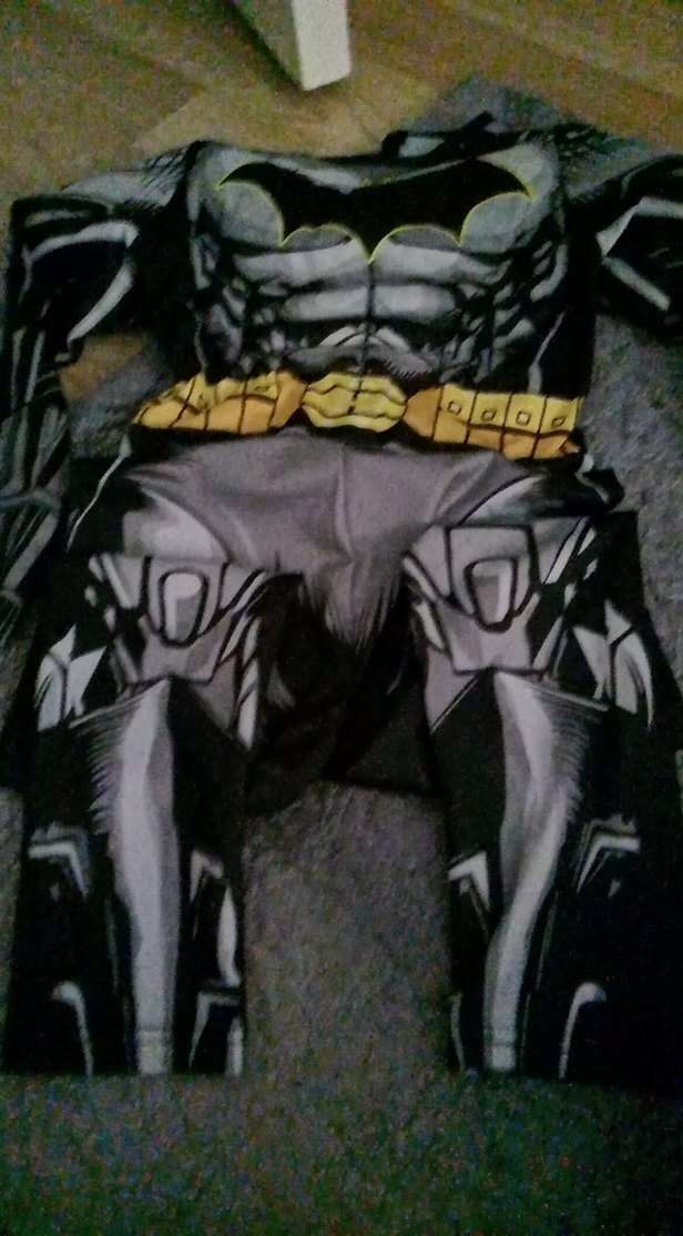 Koyu Gri Desenli Çocuk  Kostümü - Görsel 4