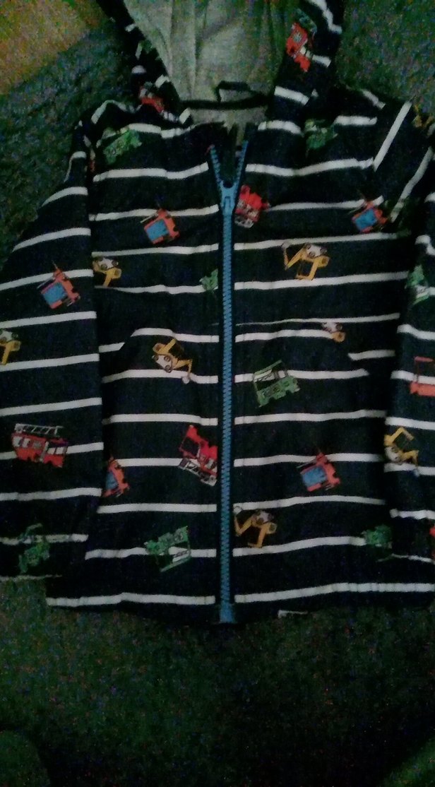 Kapüşonlu Baskılı Erkek Çocuk Yağmurluk - Görsel 2