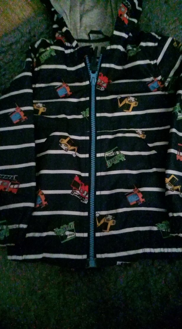 Kapüşonlu Baskılı Erkek Çocuk Yağmurluk - Görsel 3