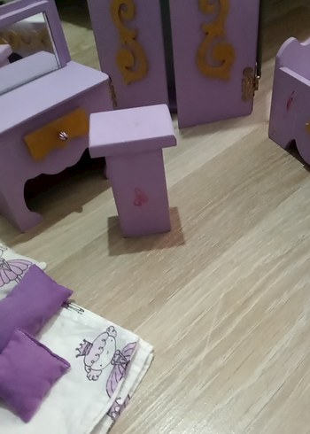 Pastel Mor Bebek Yatağı ve Mobilya Seti - Görsel 5