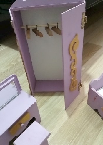 Pastel Mor Bebek Yatağı ve Mobilya Seti - Görsel 3