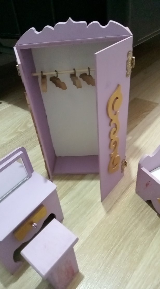 Pastel Mor Bebek Yatağı ve Mobilya Seti - Görsel 3