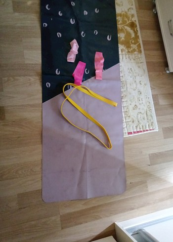 Baskılı Gri-Pembe Yoga Kayışı - Görsel 2