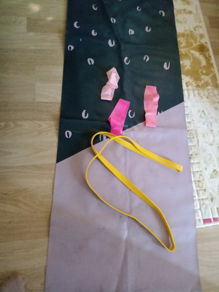 Baskılı Gri-Pembe Yoga Kayışı - Görsel 3