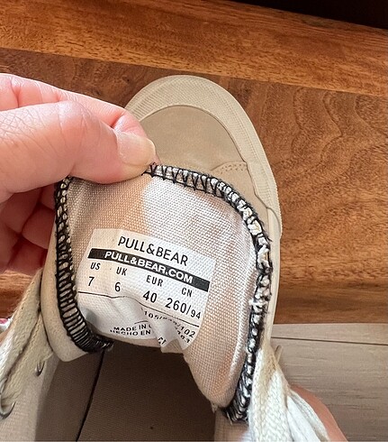 40 Beden camel Renk Pull&Bear Bilekli Sneaker