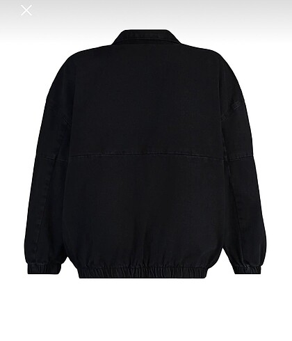 l Beden siyah oversize denim ceket