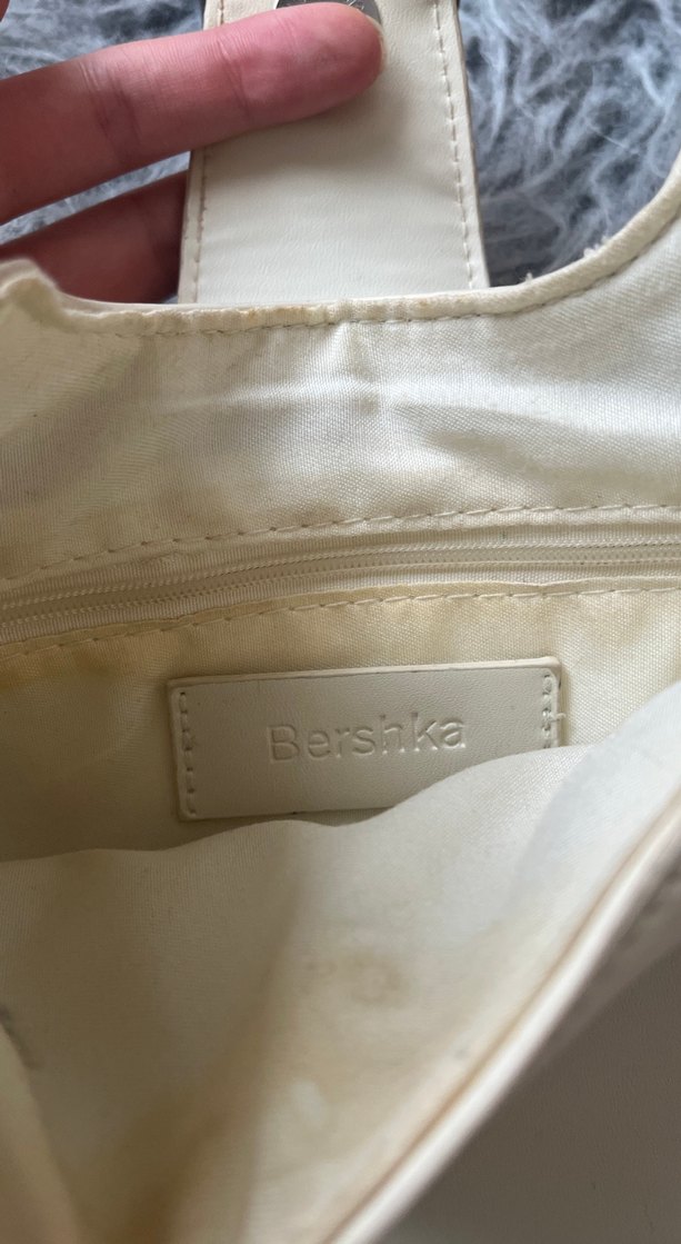 Beyaz Deri Kadın Omuz Çantası - Görsel 2