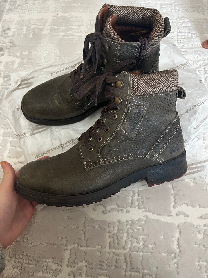 Haki renk erkek bot - Görsel 4