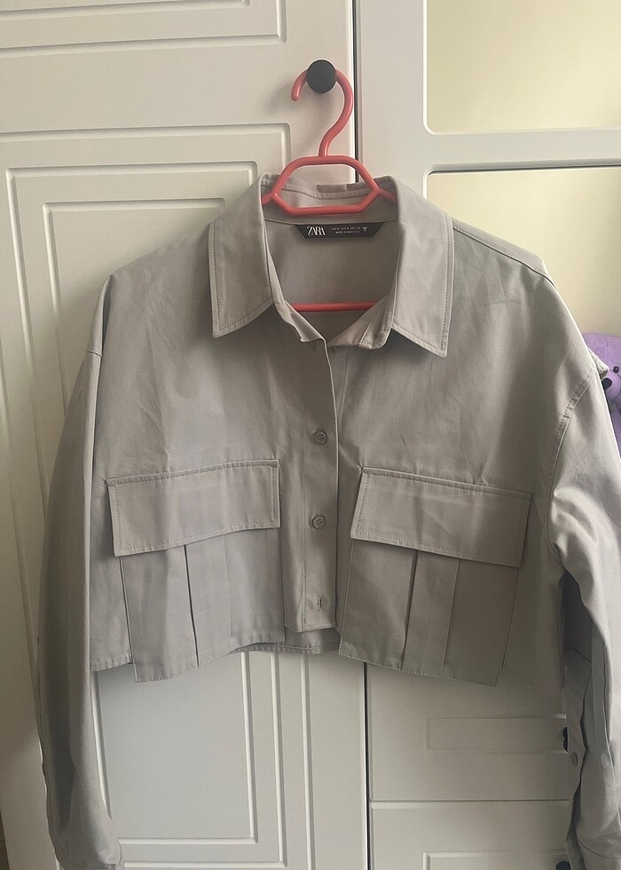 Zara gömlek açık gri - Görsel 3