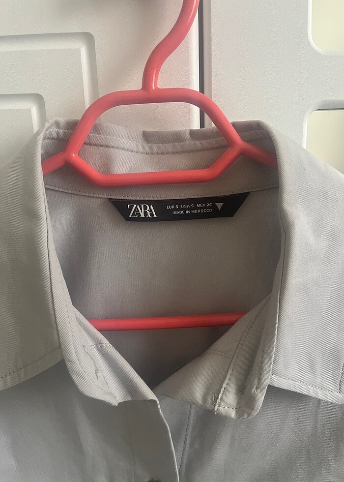 Zara gömlek açık gri - Görsel 2