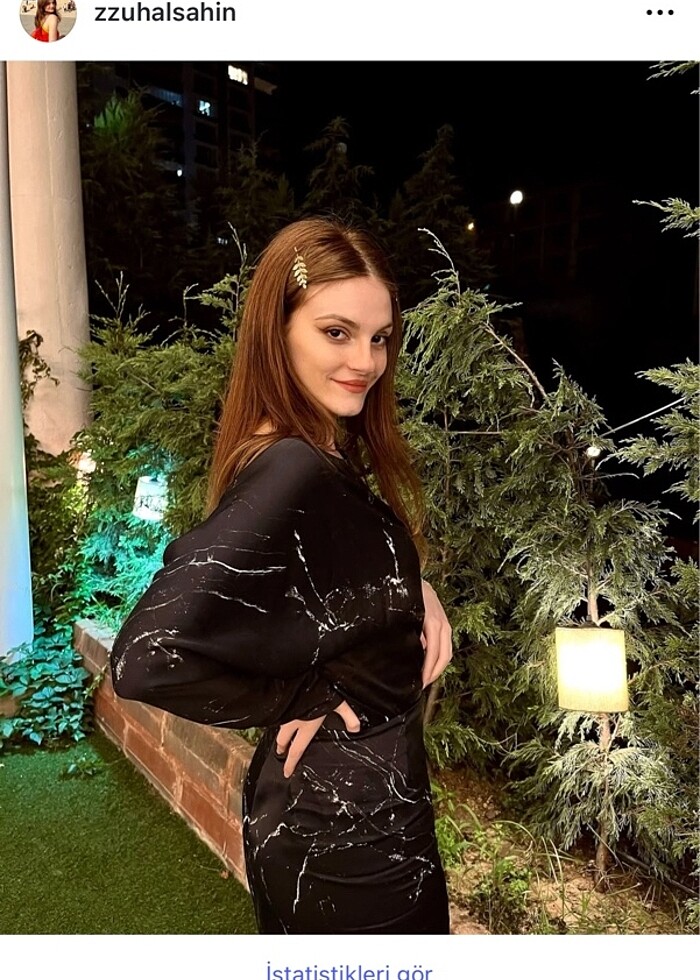 Zara Saten alt üst etek bluz takım - Görsel 3