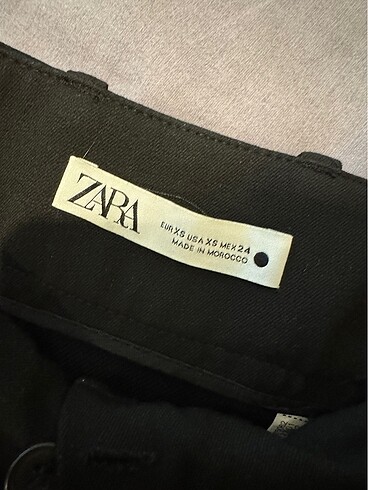 xs Beden Zara siyah mini etek