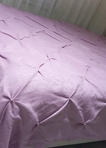 Pastel Mor Düz Yatak Örtüsü - Görsel 2