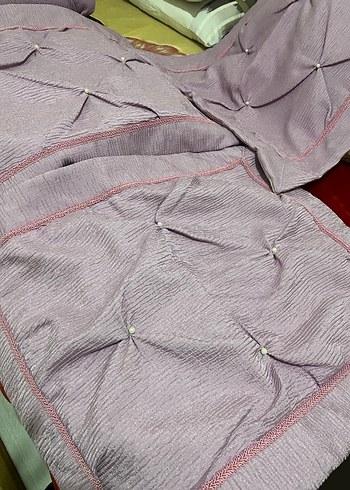 Pastel Mor Düz Yatak Örtüsü - Görsel 5