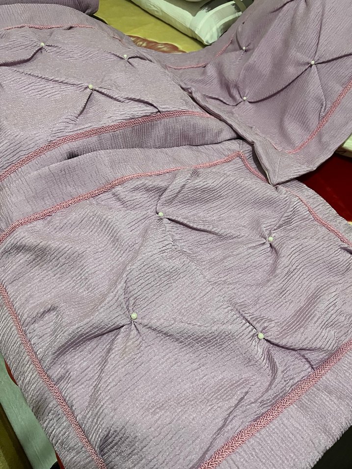 Pastel Mor Düz Yatak Örtüsü - Görsel 5