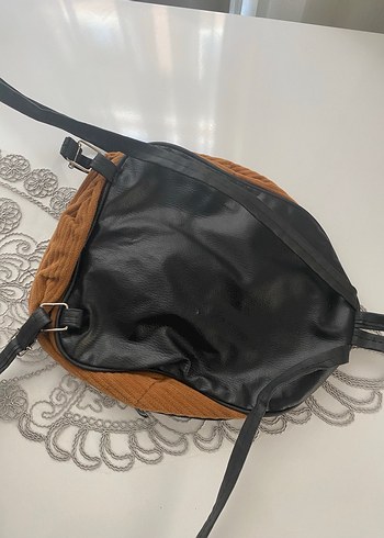 Taba rengi Kadın süet Sırt Çantası - Görsel 3