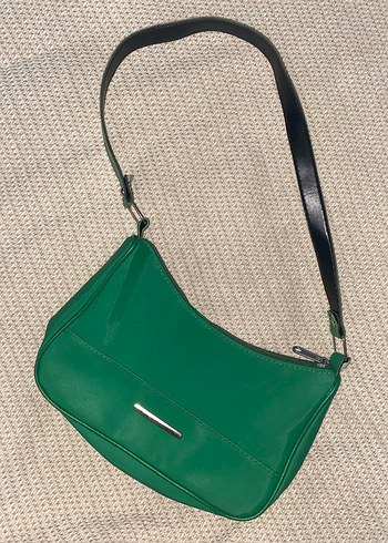 Yeşil Minimalist Kadın Omuz Çantası - Görsel 3