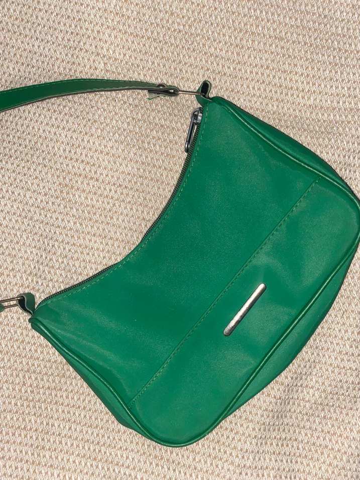 Yeşil Minimalist Kadın Omuz Çantası - Görsel 2