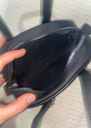 Siyah Deri Tokalı Kadın Çanta - Görsel 4