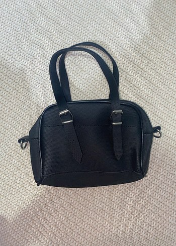 Siyah Deri Tokalı Kadın Çanta - Görsel 3