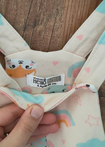 HelloBaby Pastel Renkli Erkek Çocuk Askılı Tulum