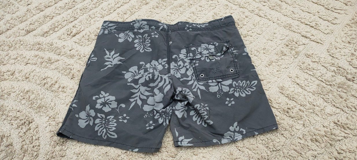 Gri Desenli Midi Erkek Mayo Şortu - Görsel 2