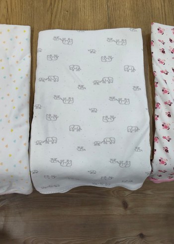 Bebek Battaniyesi Seti, Pastel Renkli, Baskılı - Görsel 3