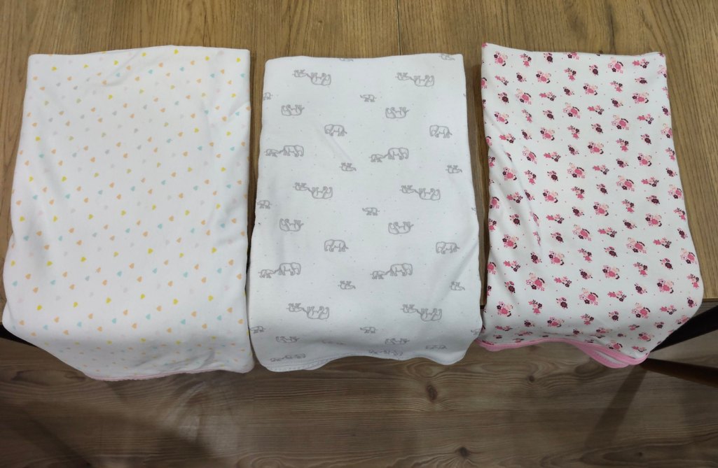 Bebek Battaniyesi Seti, Pastel Renkli, Baskılı - Görsel 3