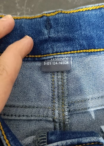Parlak Mavi kizÇocuk Denim Pantolon - Görsel 2