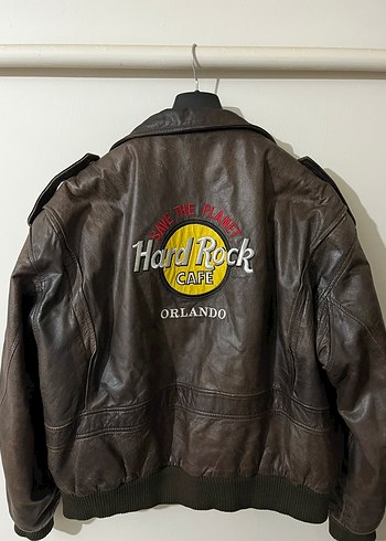 Hard rock Vintage Deri Ceket - Görsel 2