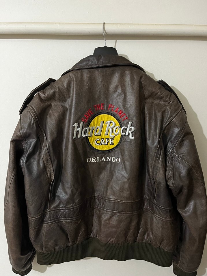 Hard rock Vintage Deri Ceket - Görsel 2