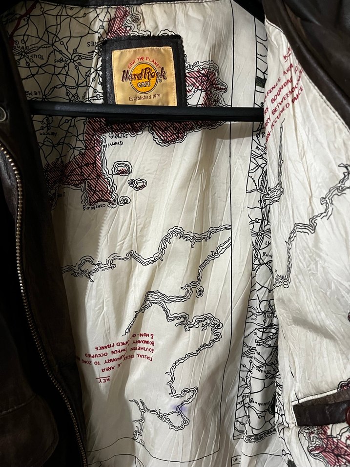 Hard rock Vintage Deri Ceket - Görsel 3