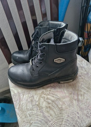 Siyah Tokalı Erkek Biker Botlar - Görsel 2