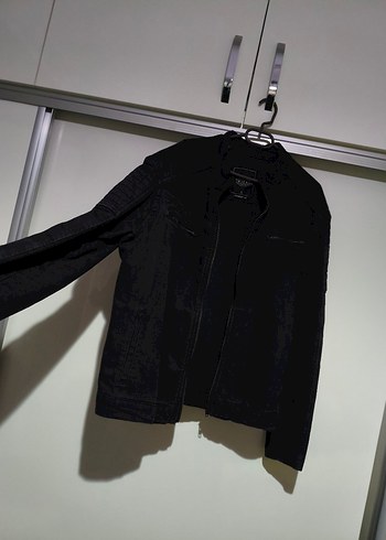 Erkek Siyah Denim Kot Ceket - Görsel 2