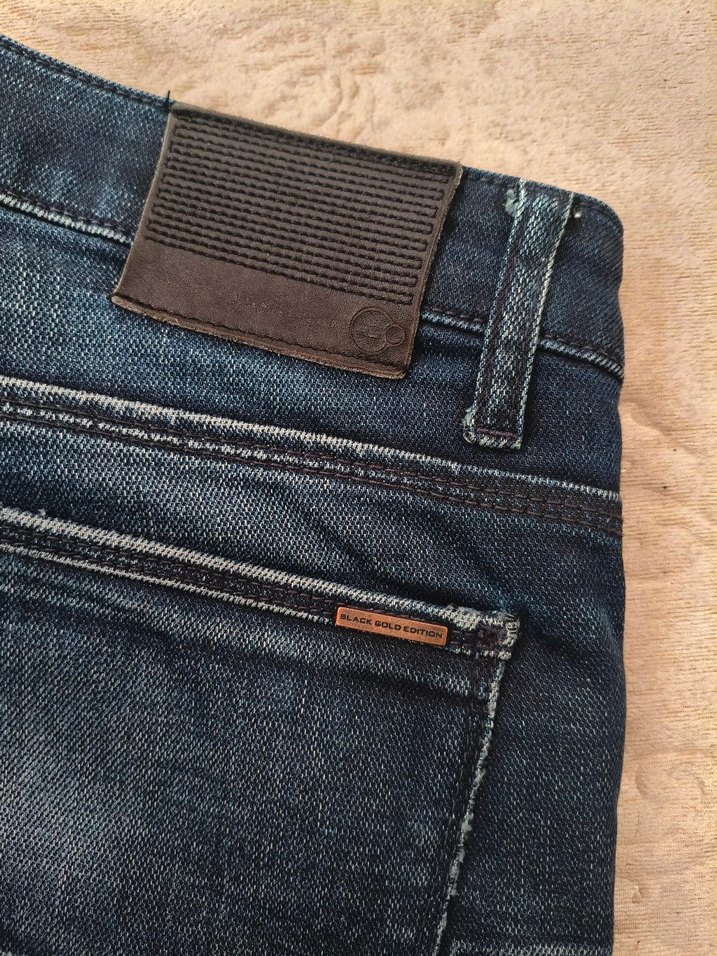 Lacivert Düğmeli Premium Erkek Denim Pantolon - Görsel 4