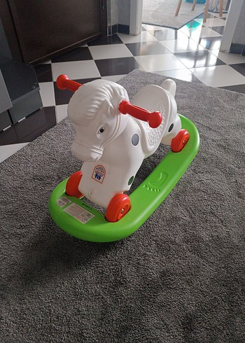 Renkli Beyaz At Figürlü Sallanan Oyuncak