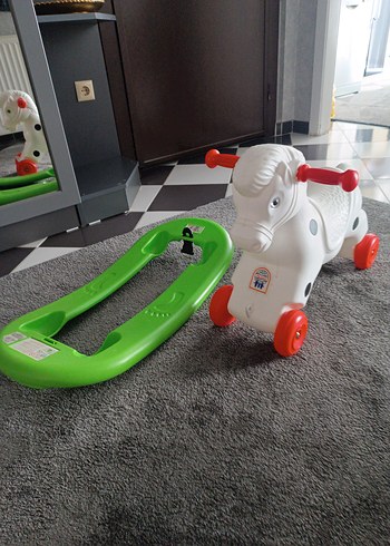 Renkli Beyaz At Figürlü Sallanan Oyuncak
