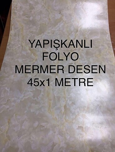 YAPIŞKANLI FOLYO MERMER DESEN 1 METRE