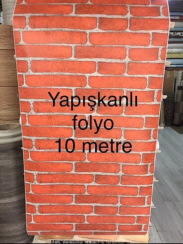 Yapışkanlı folyo tuğla desen 10 metre