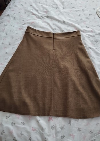 40 Beden camel Renk Kadın Mini Çan Etek