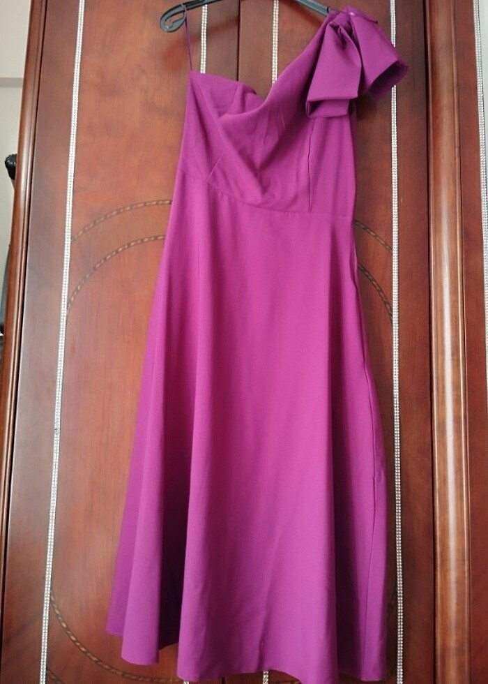 Trendyol tek omuz elbise - Görsel 4