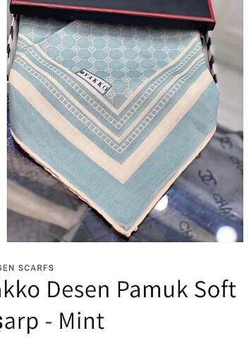 Pamuk soft twill mint eşarp