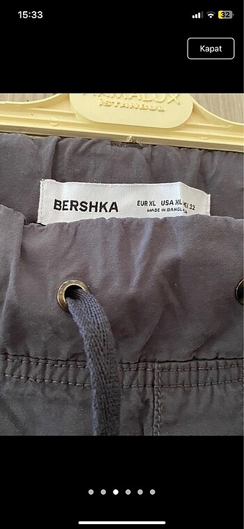 xl Beden gri Renk Bershka straight pantolon
