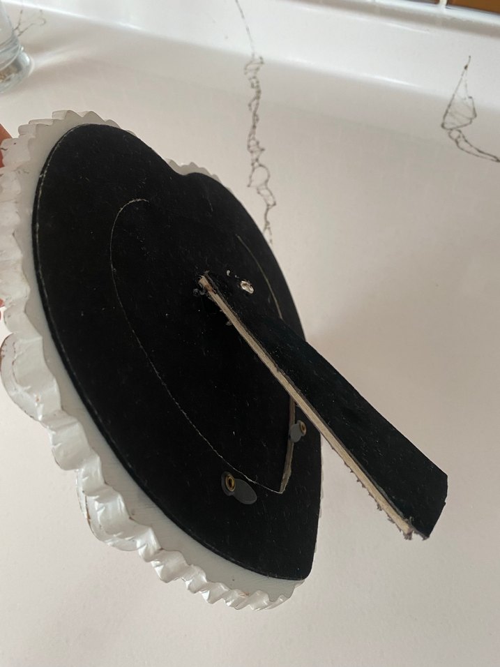 Çiçek Detaylı Beyaz Kalp resim çerçevesi - Görsel 3