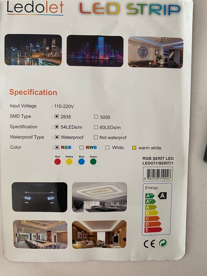 RGB LED Şerit Işık Seti Uzaktan Kumandalı - Görsel 2