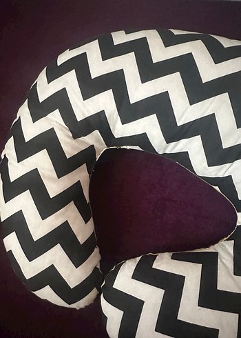 Zebra Desenli Siyah Emzirme ve Hamile Yastığı - Görsel 2