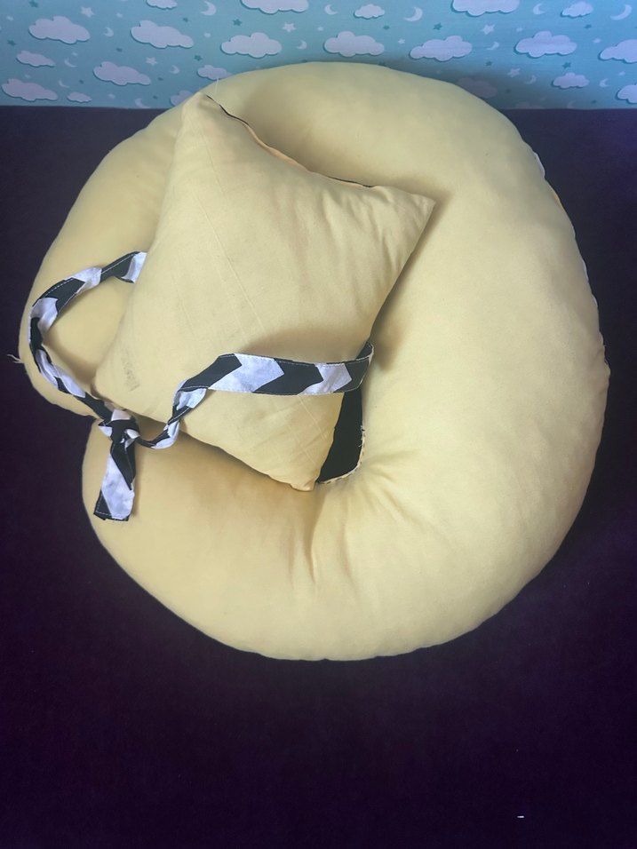 Zebra Desenli Siyah Emzirme ve Hamile Yastığı - Görsel 4