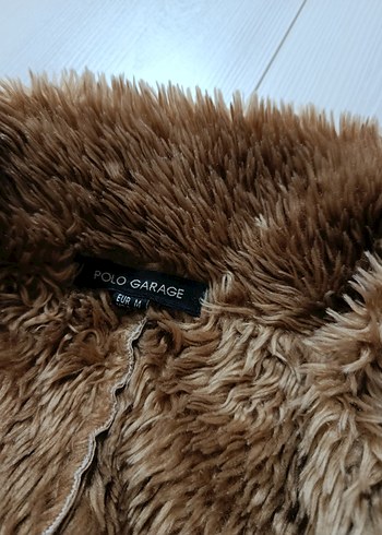 Polo Garage Kahverengi Süet Kadın Ceket Kürk Detaylı