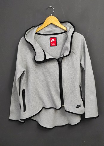 Nike Gri Kadın Fermuarlı Sweatshirt